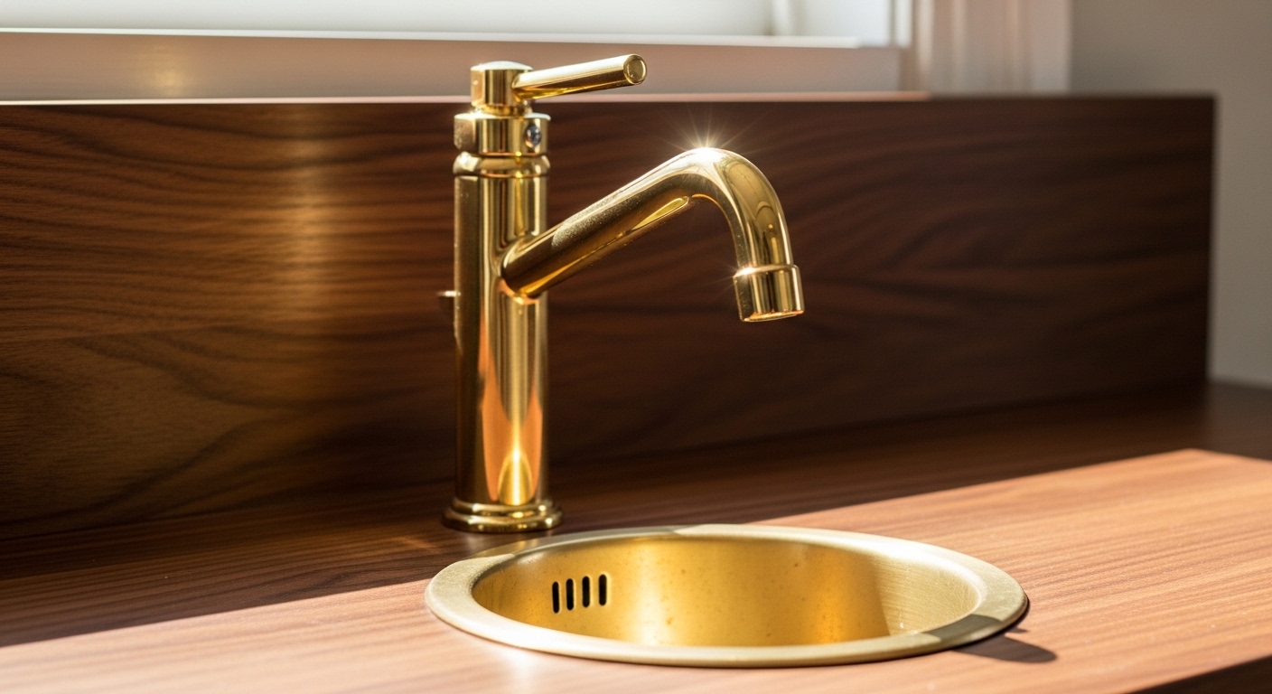 bar faucet unlacquered brass