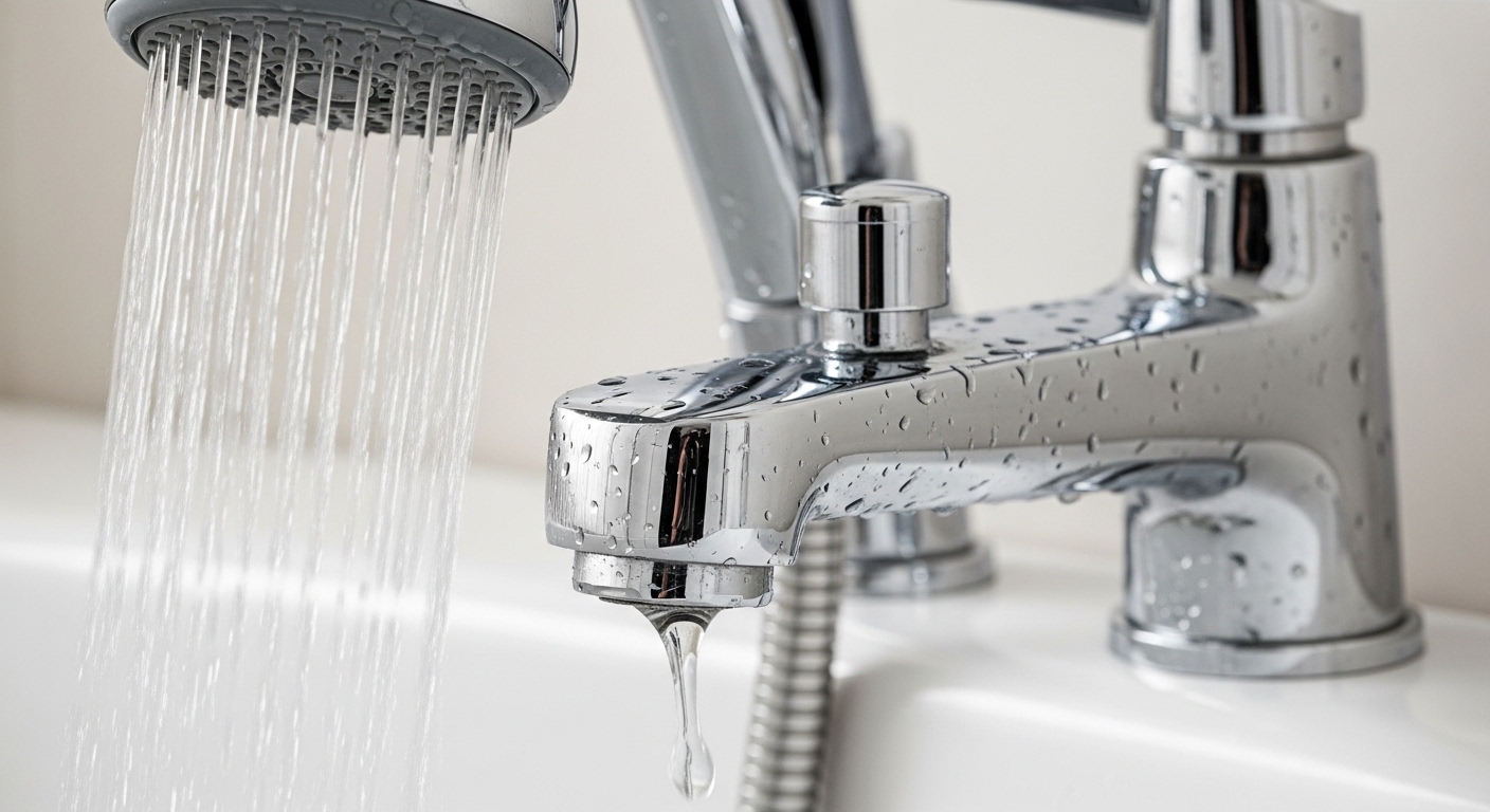 how to fix leaky faucet while shower is on