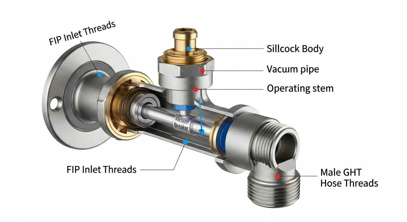 outdoor faucet connection